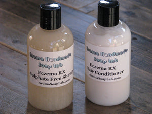 Exzcema RX All Natural Sulphate free Unscented Shampoo and Conditioner set 8 oz
