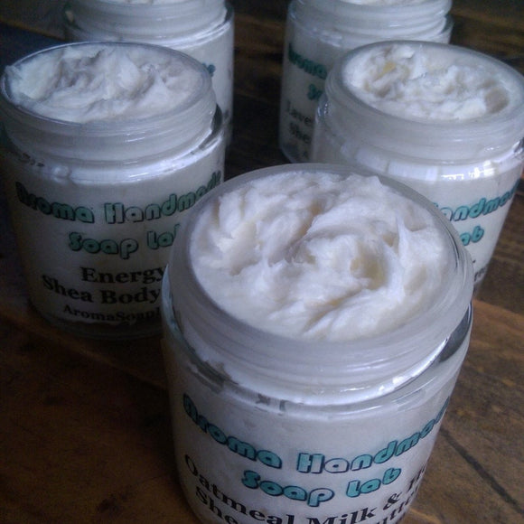 Shea Body Butter Whipped Unscented  Choose your scent 4 oz jar